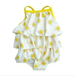 Baby Boden Tiered Frilly Rainbow Suns Swimsuit 3-6m